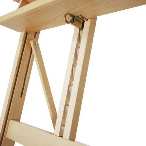 Miniatura 4 de Mont Marte Caballete de pintura Caballete grande para pintar, caballete de estudio con ruedas de madera de haya