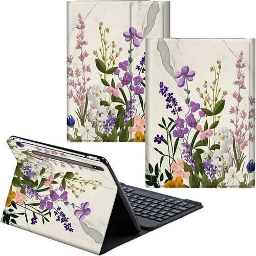 Miniatura 31 de Funda para Samsung Galaxy Tab S6 Lite 2022/2020 Teclado inalámbrico desmontable y cubierta de cuero PU Funda protectora para Samsung Galaxy Tab S6