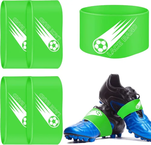 Miniatura 20 de Patelai 4 piezas de cubierta de cordón para tacos de fútbol, banda de zapato de fútbol, cubierta de zapato de fútbol, bandas de taco de fútbol
