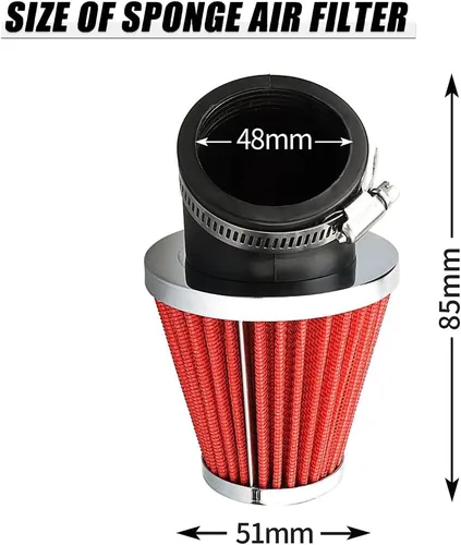 Miniatura 3 de NIBBI Carburador PE17mm Carburador 0.669 in Carburador Fit 80cc 100cc Brida Motores de Motocicleta para Dirt Bike Pit Bike ATV 4 ruedas con chorros