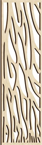Miniatura 44 de 9 3/8"W x 24 3/8"H x 1/4"T Bristol Decorativos Paneles de Pared de Madera Calado, Cereza