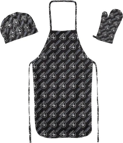 Northwest NFL unisex-adult 3-piece Apron, Oven Mitt and Chef Hat Set