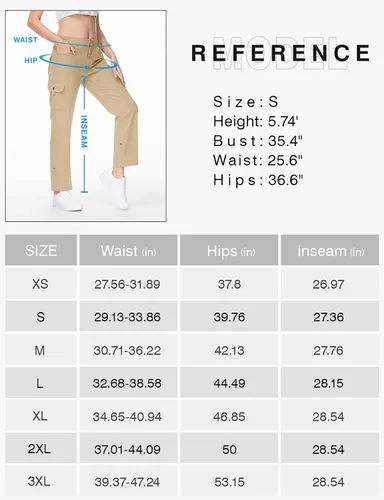 Miniatura 7 de TBMPOY Pantalones de senderismo para mujer, convertibles, enrollables, capri, de secado rápido, ligeros, con bolsillos de carga al aire libre