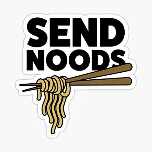 Pegatina de envío de noods – Adhesivo gráfico – Auto, pared, portátil, celda, camión adhesivo para ventanas, coches, camiones