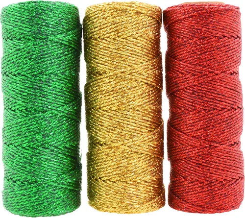 Miniatura 16 de Mandala Crafts Cuerda negra para envolver regalos – 55 yardas de 0.039 in delgada metálica para panaderos para manualidades, embalaje, recuerdos