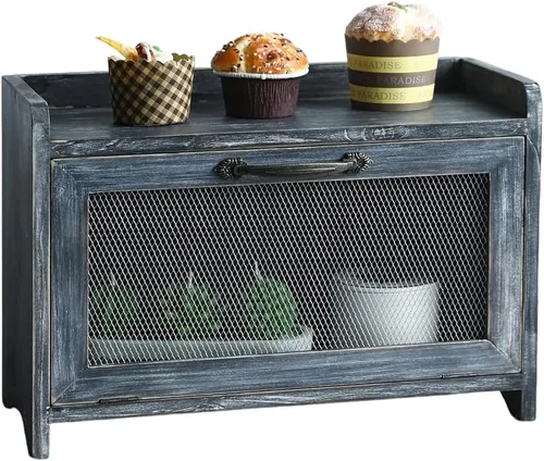 Miniatura 14 de COLLECTIVE HOME - Armario de almacenamiento, mini gabinete de encimera, organizador de madera para cocina, sala de estar, dormitorio, baño, oficina