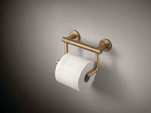 Miniatura 2 de Delta Faucet 41550-CZ Soporte de papel higiénico contemporáneo/barra auxiliar, bronce champán