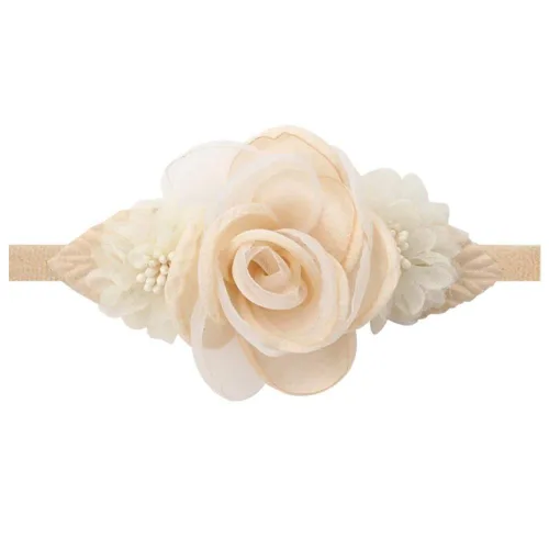 Miniatura 7 de Baby Floral con Diademas de Nylon para Niñas Recién Nacidas Ducha Foto (6 Colores)
