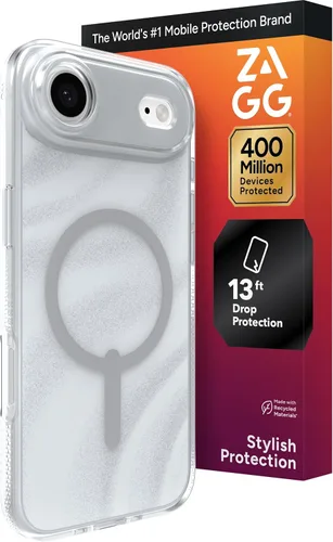 Miniatura 8 de ZAGG Milan Snap Case - Funda para iPhone 16 Plus, purpurina rosa, compatible con MagSafe, protección contra caídas de 13 pies, materiales Destellos