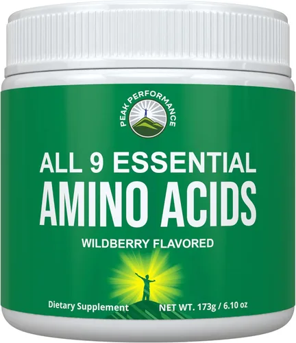Los 9 aminoácidos esenciales en polvo. Pre + durante + después del entrenamiento con EAA + BCAA para energía, crecimiento muscular y recuperación.