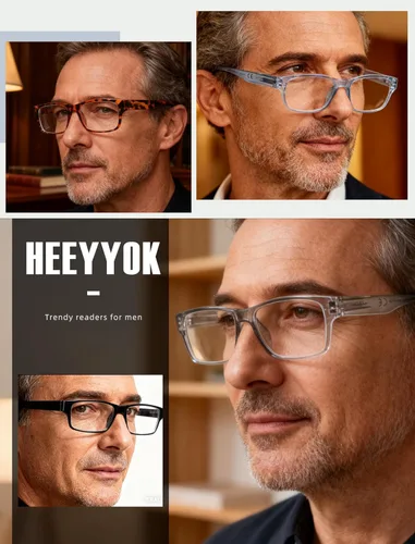Miniatura 3 de HEEYYOK Readers For Wome Reading Glasses Womem For Small Face Square Cheaters Reading Glasses Womens Lightweight 4-Pack Paquete de 4