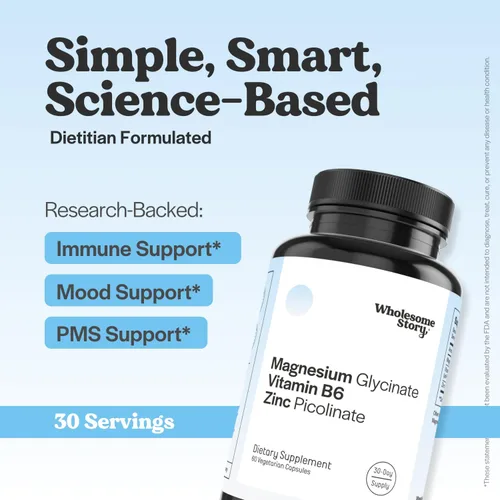 Miniatura 3 de Picolinato de zinc, suplementos de glicinato de magnesio con vitamina B6 P5P Vitamina de magnesio y zinc Salud reproductiva y de fertilidad