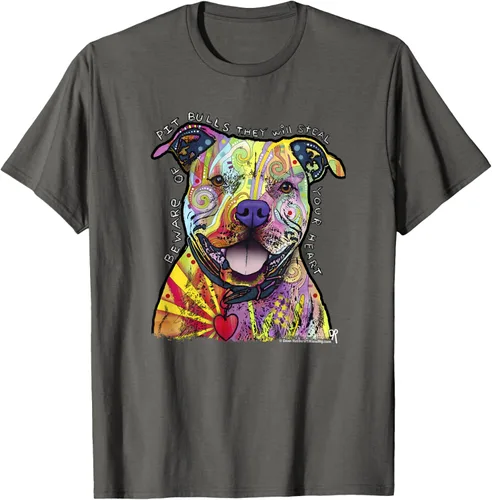 Miniatura 71 de Beware Of Pit Bulls, Dean Russo Pitbull Original - Camiseta para amantes de los perros, Negro