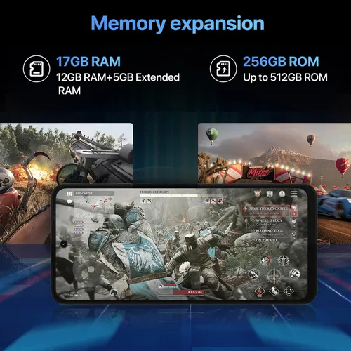 Miniatura 4 de UMIDIGI Teléfono inteligente 5G, 12 GB de RAM 256 GB ROM (ampliable a 512 GB) - Pantalla de 6.8 pulgadas 90Hz, cámara de 64 MP - Batería de 5150 mAh