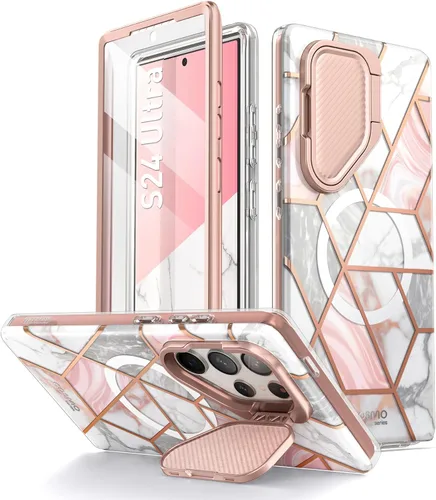 Miniatura 9 de i-Blason Cosmo - Funda para Samsung Galaxy S24 Ultra con soporte para cámara, [compatible con MagSafe] Elegante funda completa 360 con protector