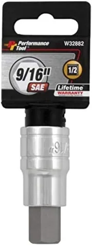 Miniatura 16 de Performance Tool W32990 1/2 Drive Hex Bit Socket, 0.787 in