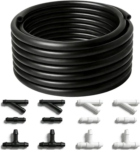 Kit de manguera para limpiaparabrisas – Manguera de líquido de lavadora de 13.1 ft y 12 conectores de manguera, adecuado para la mayoría de