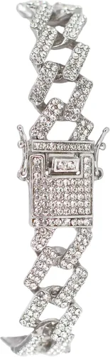 Miniatura 49 de Charles Raymond Bling-ed Out Ultimate Hip Hop Royalty Reloj para hombre con número romano de fácil lectura o indicadores de tiempo de diamantes