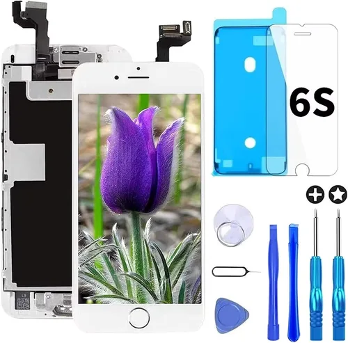 Miniatura 14 de Brinonac para iPhone 6, pantalla de repuesto negra, digitalizador LCD táctil, montaje completo con cámara frontal, sensor de proximidad, altavoz