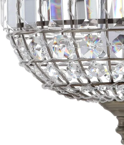 Miniatura 7 de JONATHAN Y Lámpara colgante LED moderna de latón antiguo de 12 pulgadas para cocina, pantalla de cristal transparente, lámpara de techo colgante