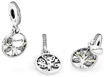 Miniatura 2 de Colgante de plata de ley 925 con circonita transparente.