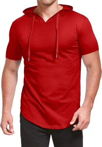 Miniatura 4 de AIYINO S-5X - Sudadera deportiva de manga larga con capucha para hombre