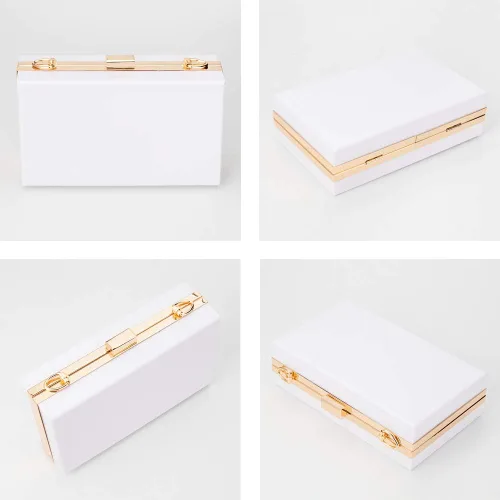 Miniatura 4 de Acrylic Clear Purse For Women, Crossbody Shoulder Handbag Evening Clutch Bag Chain Strap