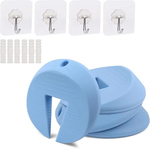 Miniatura 10 de Neobay Protector de Puerta contra Pellizcos y Tope para Puertas, Protector de Puerta de Silicona Duradera contra Pellizcos de Dedos, Previene Blanco