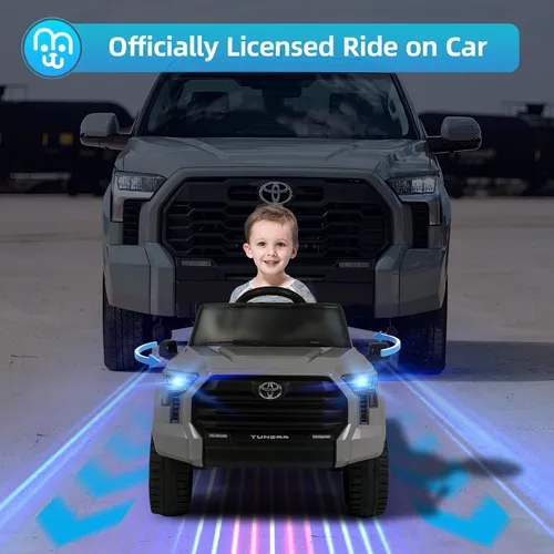 Miniatura 5 de MINIATURE MOTORS Camioneta eléctrica de 12 V con batería de 7 Ah para niños, camioneta eléctrica con maletero con control remoto, Bluetooth, música