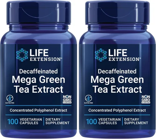 Miniatura 11 de Life Extension Extracto de Té Verde Mega Descafeinado – Rico en Polifenoles, Salud Celular, Salud del Corazón, Salud Cerebral, Protección