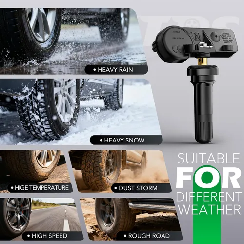 Miniatura 7 de CDWTPS TPMS Sensor Dodge, paquete de 4 sensores de sistema de monitoreo de presión de neumáticos de 433 MHz, compatible con Dodge Jeep Ram