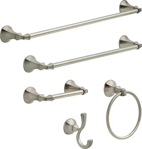 Miniatura 2 de DELTA FAUCET Rubber Limited 76418-SS Ashlyn - Toallero de pared de 18 pulgadas, accesorios de baño en acero inoxidable Acero inoxidable brillante