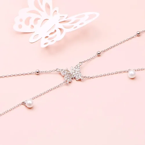 Miniatura 2 de Tobilleras para mujer de plata de ley S925 ajustable, pulsera de tobillo para pie de playa, regalo de joyería