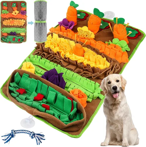 Tapete de olfateo para perros de razas grandes, 32 x 20 pulgadas, lavable, duradera, para entrenamiento de alimentación lenta, juguete de