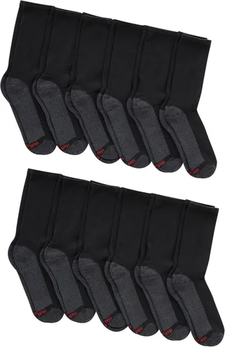 Miniatura 5 de Hanes Calcetines acolchados Max para hombre, absorben la humedad con control de olores, paquete múltiple
