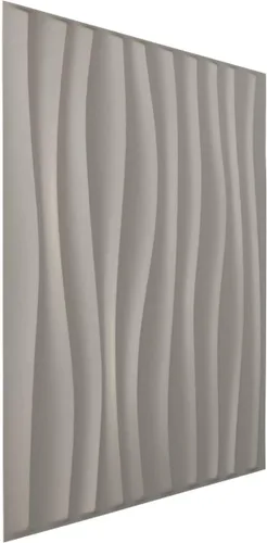 Miniatura 2 de Ekena Millwork 19 5/8 pulgadas de ancho x 19 5/8 pulgadas de alto Shoreline EnduraWall Panel decorativo de pared 3D, aluminio