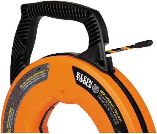 Miniatura 6 de Klein Tools 50375 Cinta de pescado de 75 pies, poliéster Hi-Flex, solución de tracción de cable eléctrico para flexibilidad y resistencia