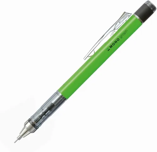 Miniatura 6 de Tombow - Portaminas, monografía, 0.5 mm, azul neón (DPA-134B)
