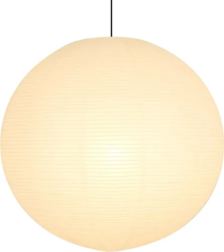 Pantalla redonda blanca de papel, pantalla colgante de linternas de papel grandes de 24 x 24 pies, diseño plegable chino para sala de estar,