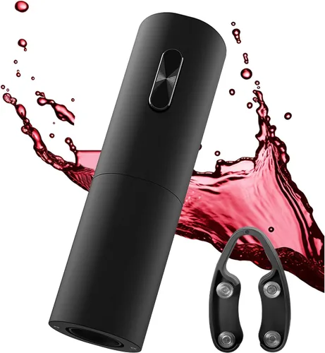Abrebotellas de vino, kit de abridor de botellas de vino con cortador de aluminio, funciona con pilas, adecuado para viajes, reuniones, fiestas,