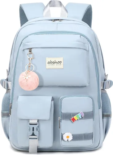 Miniatura 17 de Mochila grande para estudiantes con laptop de abshoo para mujeres universitarias, adolescentes de escuela secundaria y media, bolsa de libros, Beige