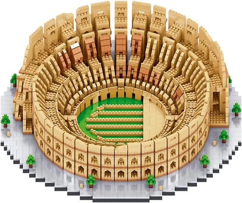 Miniatura 4 de Italia Rome Coliseo - Juego de construcción de microladrillos (5594 piezas) – Juguete educativo modelo emblemático regalo para niños y adultos
