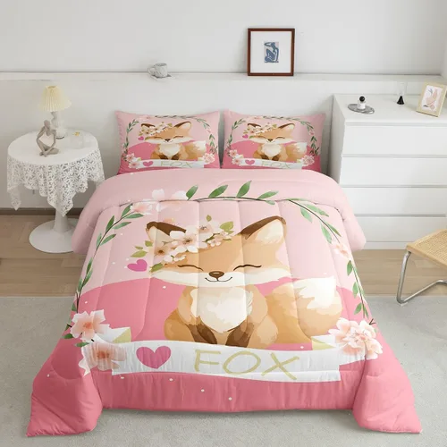 Miniatura 33 de Feelyou Juego de edredón de perezoso lindo juego de ropa de cama para niños y niñas, juego de edredón de mariposa de galaxia, hojas botánicas