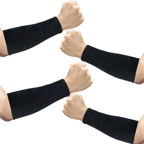 2 pares de mangas de brazo resistentes a cortes de nivel 5, protectores de antebrazo para protección de manos y brazos, alternativas de guantes de