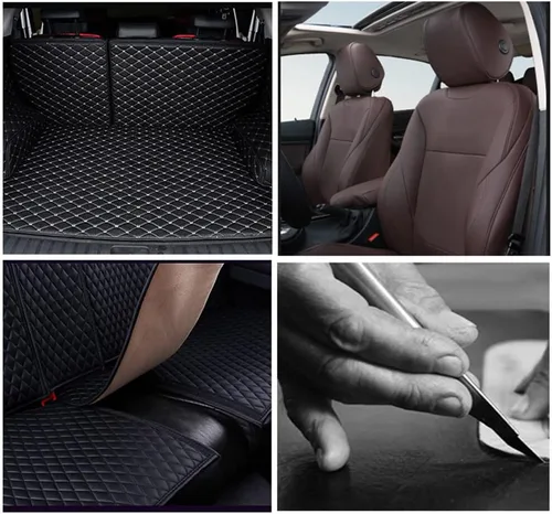 Miniatura 9 de Surakey Tela acolchada para coche con tapicería de respaldo de esponja de cuero de PVC suave tapicería de respaldo de espuma para moto barco 61.0 in