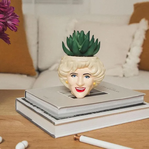 Miniatura 4 de Toynk The Golden Girls Face - Mini maceta de cerámica con suculentas falsas Juego de 4