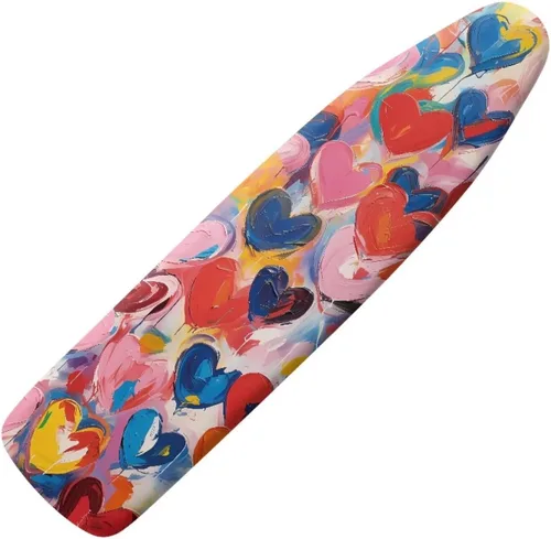 Miniatura 12 de Funda floral a prueba de arañazos para tablas de planchar de tamaño estándar, reflectante, con 3 ganchos y bucles para decoración de tablas de 15 x
