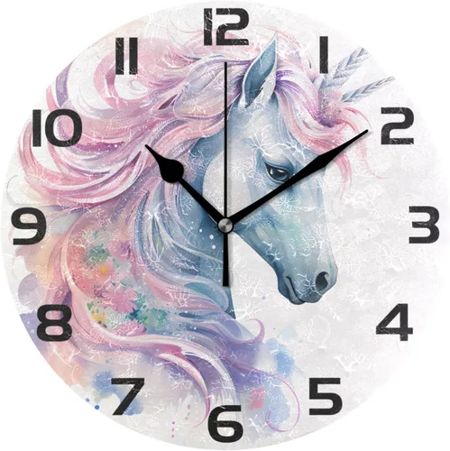Miniatura 16 de ALAZA Reloj de pared con diseño de pájaro en la rama 3D que no hace tictac, para dormitorio, cocina, sala de estar, escuela, oficina, dorado