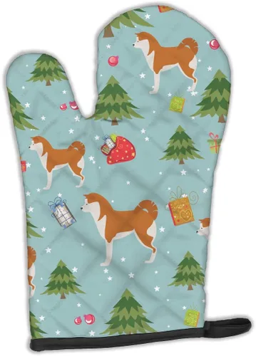 Miniatura 116 de Caroline's Treasures BB4872OVMT - Guante de horno de Navidad Affenpinscher resistente al calor, grueso para sartenes calientes y horno, manopla