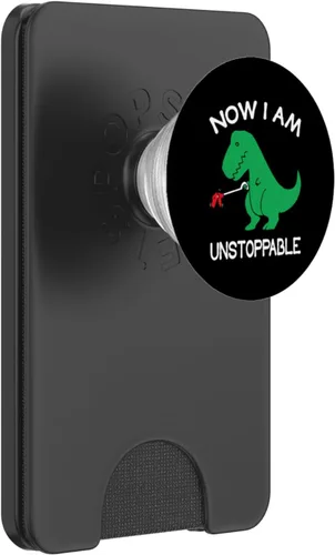 Miniatura 7 de Now I Am Unstoppable Funny T-Rex PopSockets intercambiables PopGrip